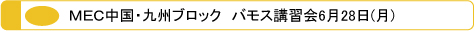 ＭＥＣ メック 中国・九州ブロック バモス講習会6月28日（月）Hair&Make YAGUCHI toushel