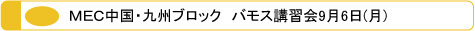 ＭＥＣ メック 中国・九州ブロック バモス講習会9月6日（月）Hair&Make YAGUCHI toushel